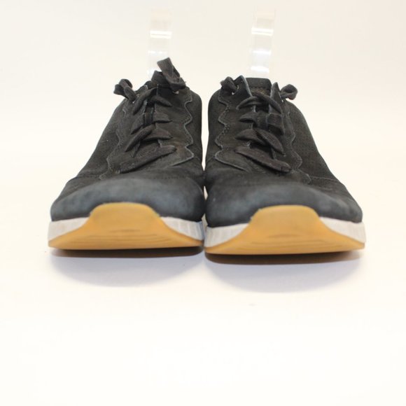 Dansko Shoes Womens 40 US 9.5 Christina Sneaker 4254100302 Black Leather Lace Up - Picture 4 of 11